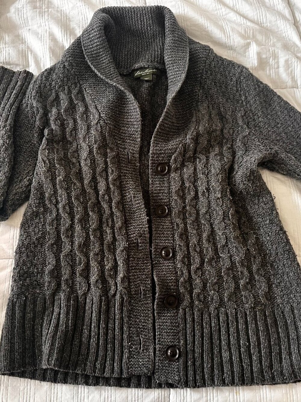 Eddie Bauer Shall Collar Cardigan